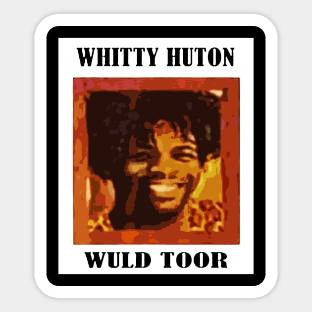 Whitty Huton Wuld Toor Vintage Sticker by SYNDICATE WORLD